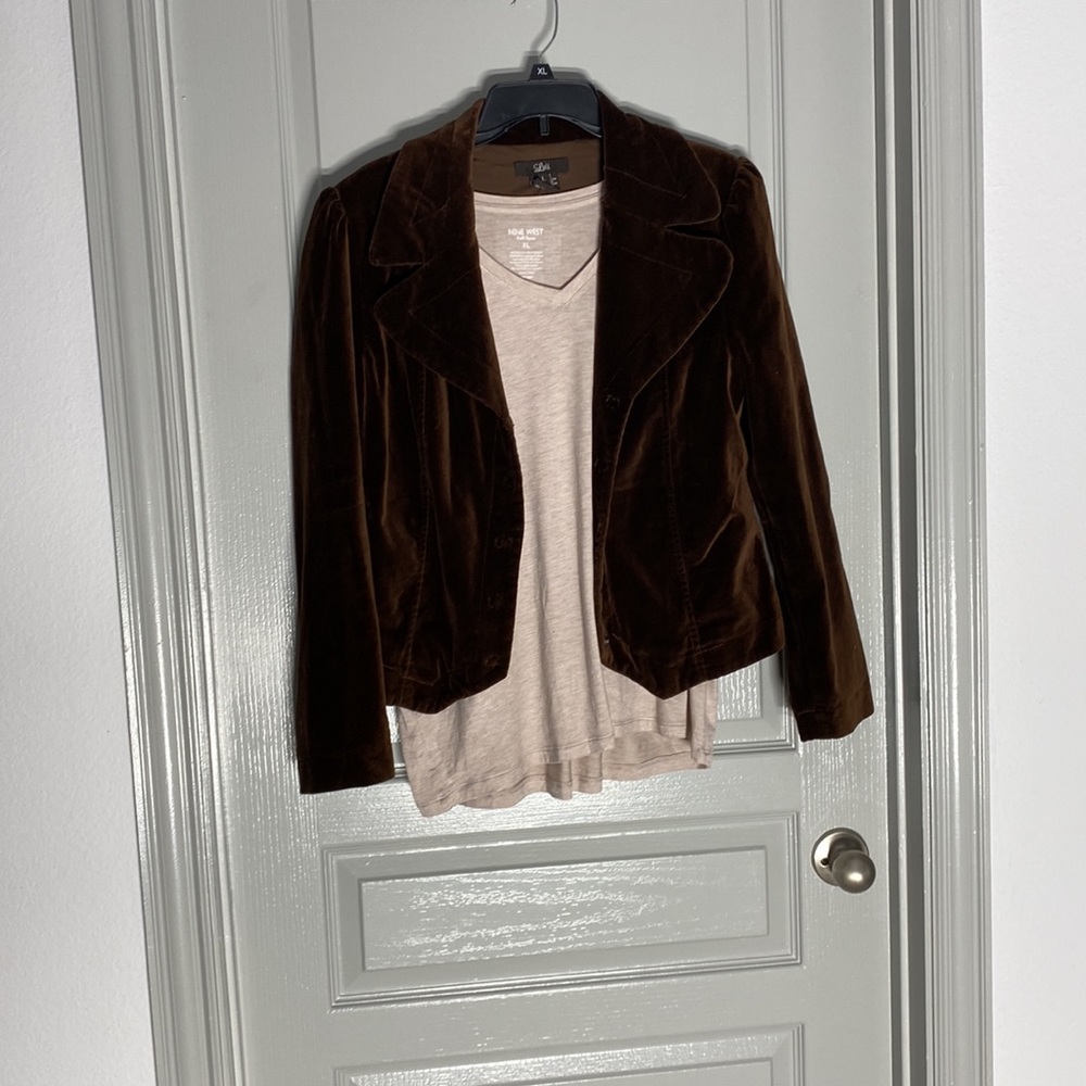 Brown blazer size L